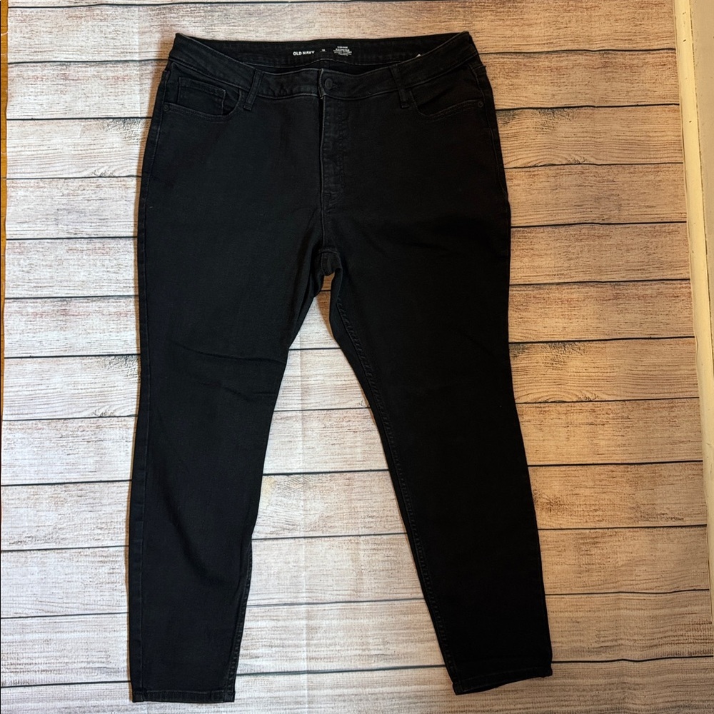 Old Navy Women's Black Rockstar Skinny Jeans
